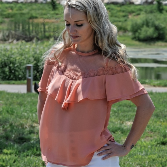 Lace Yoke Blouse - Picture 2 of 6